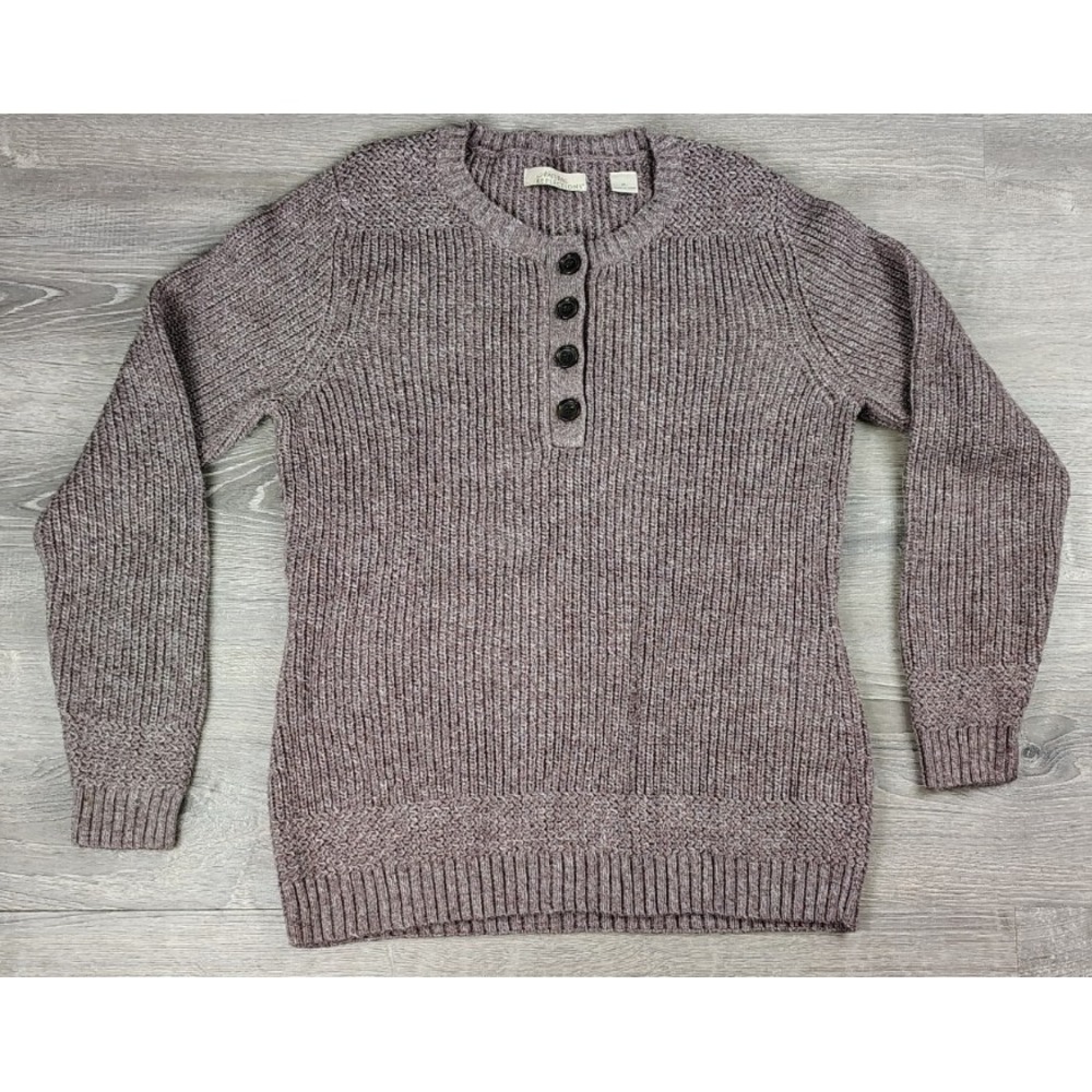 Natural Reflections XL Whittier Peak Fleece Long-Sleeve Womens Sweater Button